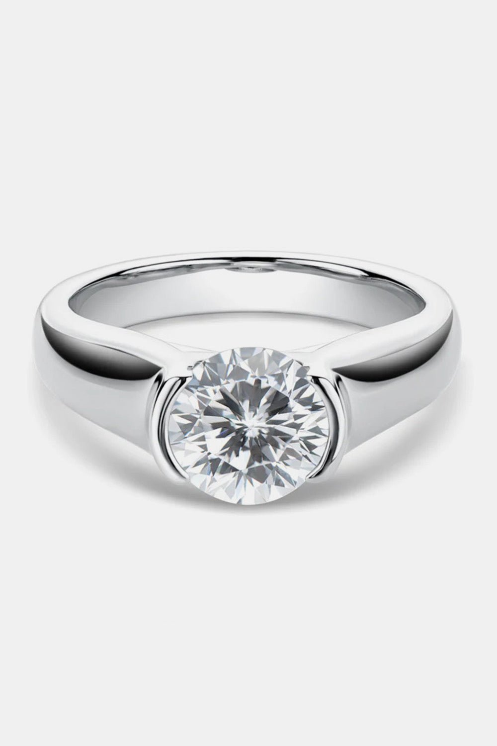 1.5 Carat Moissanite 925 Sterling Silver Ring - Ayida Moissanite