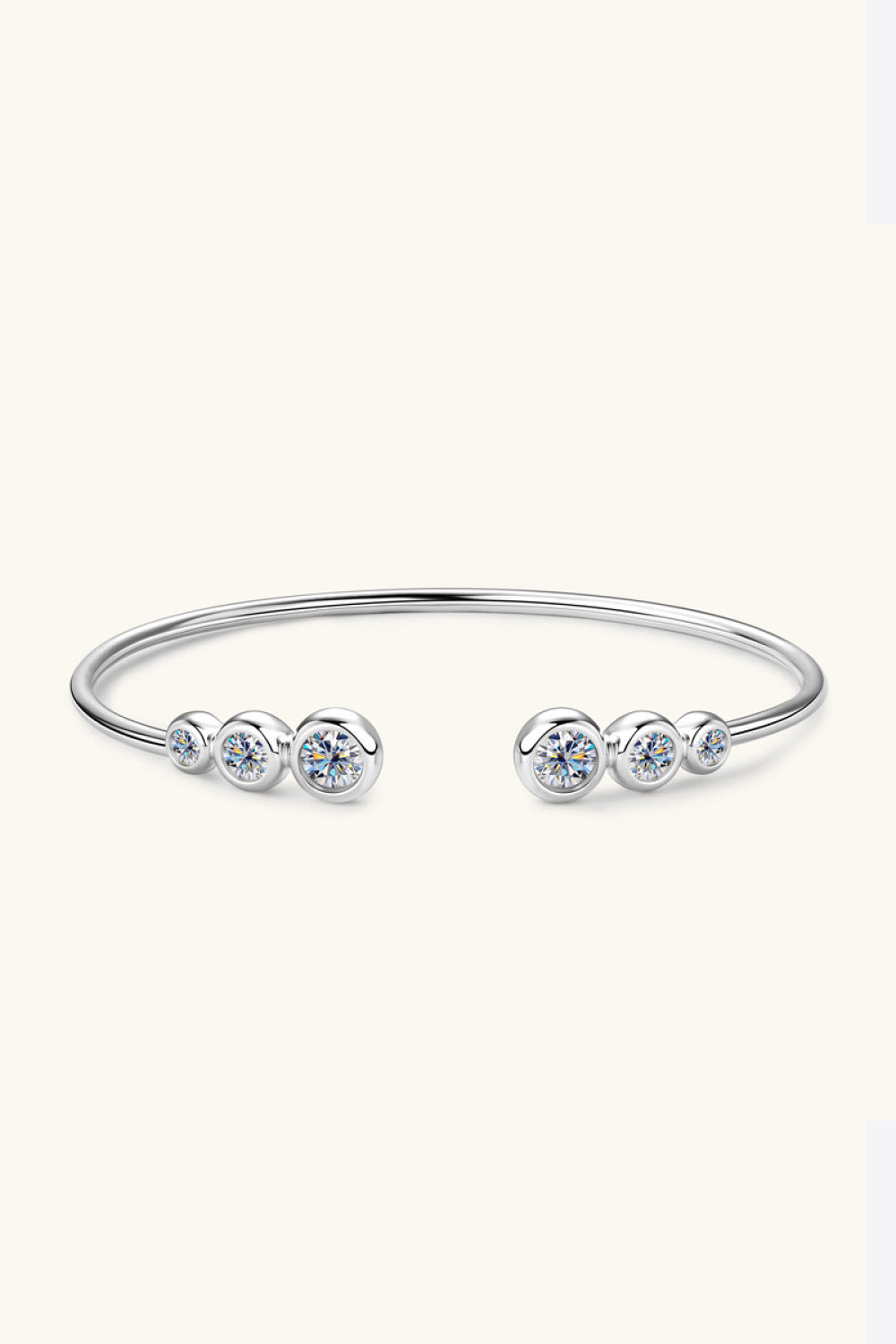 1.8 Carat Moissanite 925 Sterling Silver Bracelet - Ayida Moissanite