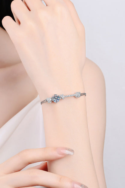 2 Carat Moissanite 925 Sterling Silver Bracelet - Ayida Moissanite