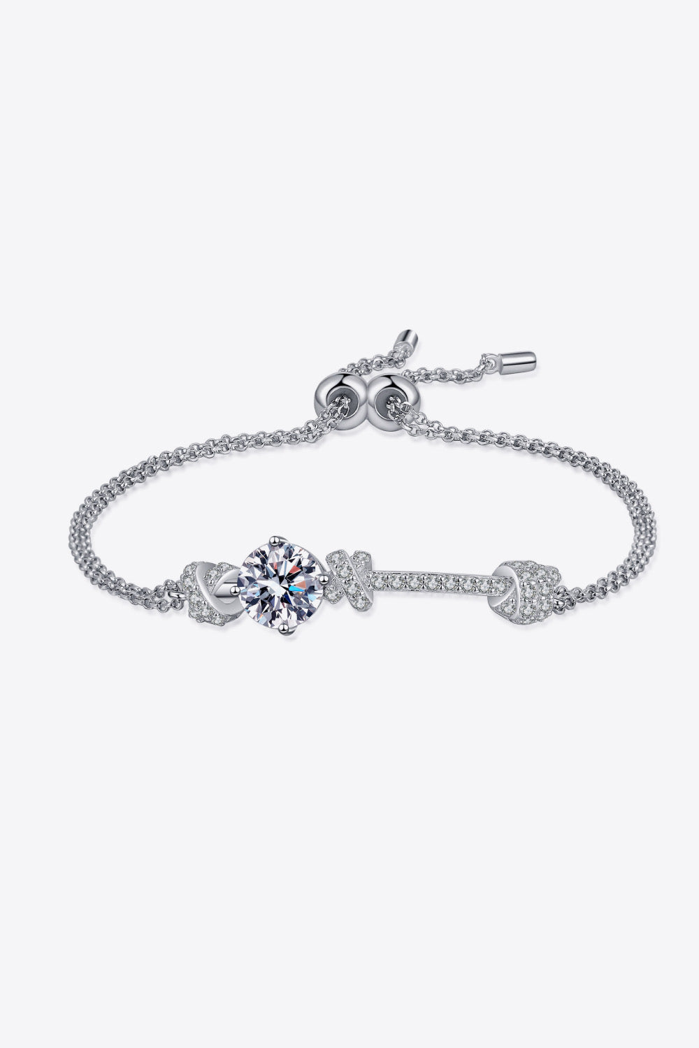 2 Carat Moissanite 925 Sterling Silver Bracelet - Ayida Moissanite