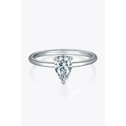 1 Carat Moissanite 925 Sterling Silver Solitaire Ring - Ayida Moissanite