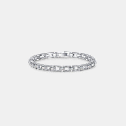 Bracelet en Argent Sterling 925 avec Moissanite 3.2 Carats - Ayida Moissanite