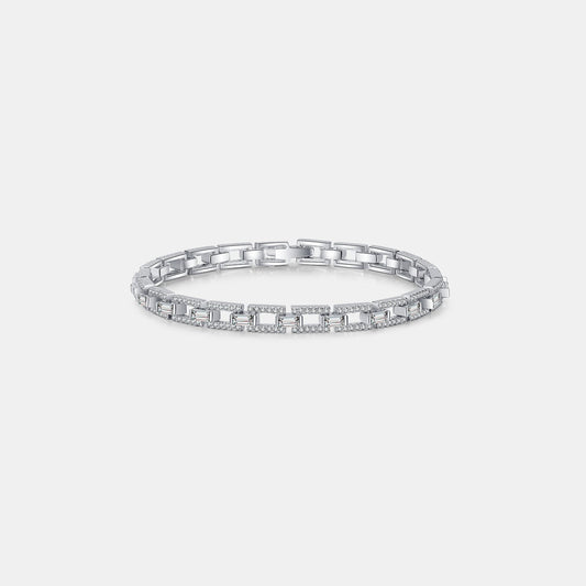 Bracelet en Argent Sterling 925 avec Moissanite 3.2 Carats - Ayida Moissanite